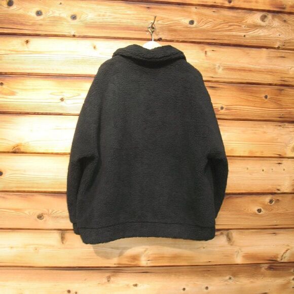 NWT I. Am. Gia Black Sherpa Teddy Oversized Jacket Pixie Coat - Picture 6 of 9